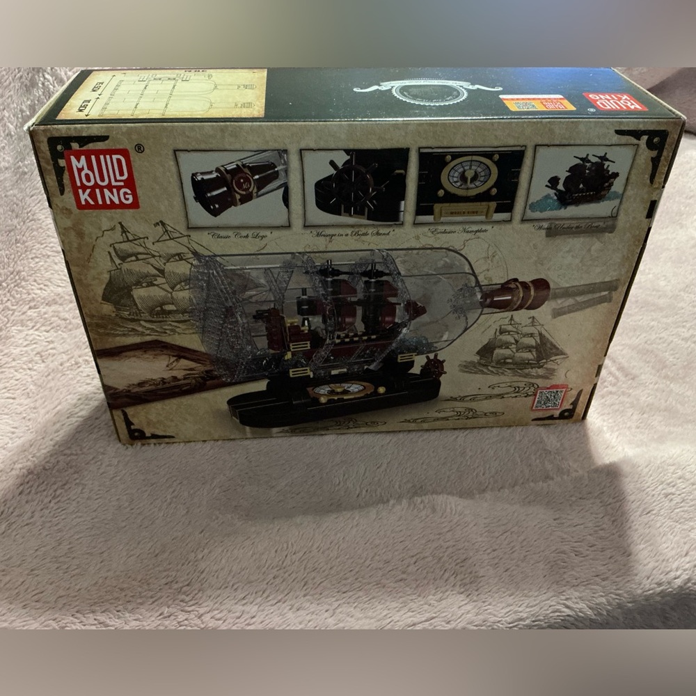Mould King Creative Idea – Ship-in-a-Bottle Model Kit – Complete Set